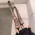 Gothic Bat Long  Fishnet Stockings Women Harajuku Alternative Mesh Bat Tights Lingerie Skin Thigh High Garters Hosiery. 