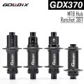 GOLDIX GDX370 Bicycle Hub Sealed Bearing Center Lock Disc Brake J-Bend 28 Holes Ratchet 36T BOOST MTB Hub for Shimano HG MS XD. 