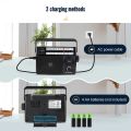 Retekess TR633 Radio FM Portable Radios AM FM Rechargeable Battery Operated Radio Search Indicator Light Large Scale Senior Home. 
