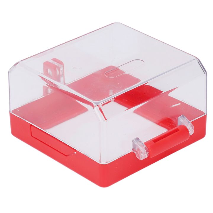 Push Stop Button Case Push Button Lockout Cover Multipurpose Transparent PC Case Emergency ...