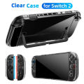 Transparent Clear Case for Switch 2 Console Joypad Split Protective Cover Skin Protector for Switch 2 Accessories.