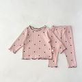 2psc Spring And Autumn Newborn Infant Baby Girls Suit Cartoon Long Sleeved Thread Cotton Kids Fashion Baby Clothing.