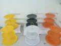 Three Tier Serving Platter in Melamine | 3-Tier Melamine Cupcake Stand | Dessert Stand, Cupcake Stand, Tea Party, Serving Platter for Wedding Birthday Party. 