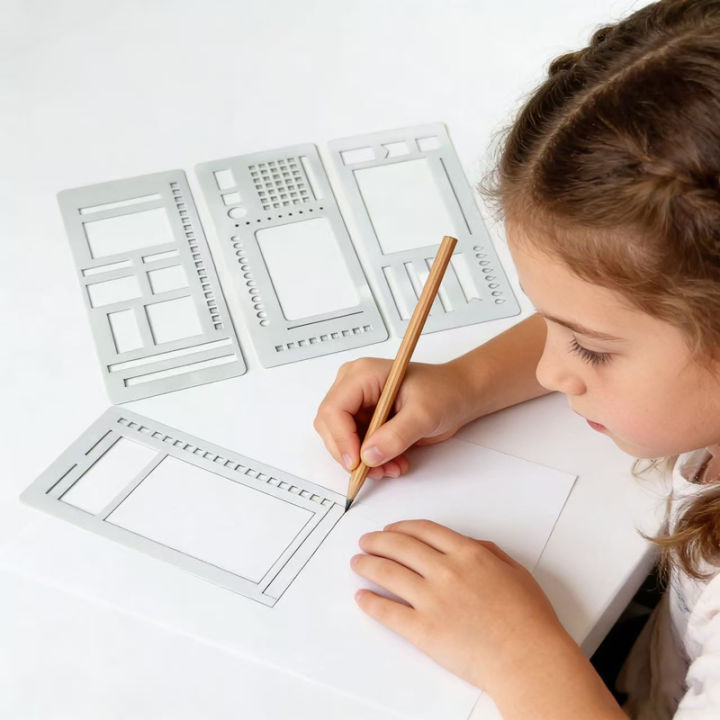 3/9%20Pack%20Handmade%20Flexible%20Record%20Template%20%E2%80%93%20Multifunctional%20Mylar%20Stencils%20for%20Journal/Scrapbooking/Daily%20Planning%20&%20Drafting%20-%20Image%204