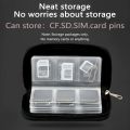 Memory Card Storage Bag Carrying Case Holder Wallet 22 Slots for CF/SD/Micro SD/SDHC/MS/DS Game Accessories memory card box. 
