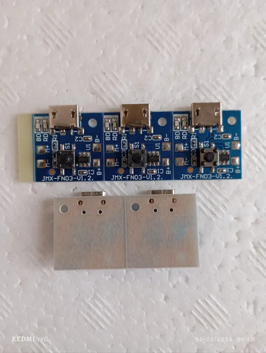 (3%20pcs)%20%20Rechargeable%20Fan%20Circuit%203%20Step%20Fan%20Speed%20Control%20&%20LED%20Light%20Controler%20Replacement%20Parts%20for%20Battery%203.7V%204.2V%20Mini%20Rechargeable%20Fan%20-%20Image%204