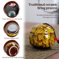 70ml Ceramic Canister Mini Cremation Urn Seal Pot Memorial Container Pet Urn Keepsake Funeral Casket Dog Cat Bird Columbarium. 