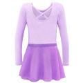 Ballet Leotards for Toddler Girls with Skirt Classic Long Sleeve Dance Gymnastic Ballerina Outfit Dress Stage Dance Wear. 
