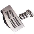 FOR Volkswagen Polo VW Golf 4 Bora Beetle RSi GTI R32 Audi A3 SEAT Car Pedal Stainless Steel Pad Foot Rest Car Styling. 