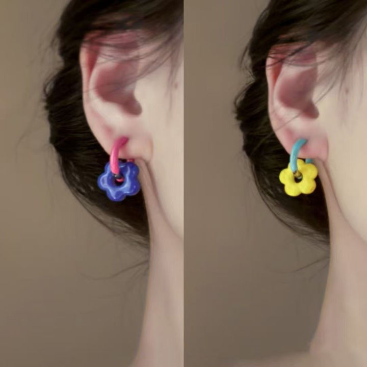 Colorful%20Enamel%20Flower%20Metal%20Alloy%20Ear%20Buckle%20Dopamine%20Sweet%20Earrings%20Girls%20Birthday%20Party%20Friendship%20Jewelry%20%20-%20Image%204