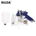 HILDA HVLP Spray Gun 1.4/1.7/2.0/2.5mm Steel Nozzle Gravity Spray Gun DIY Spray Paint Kit Home Car Paint Spray Gun Tools. 