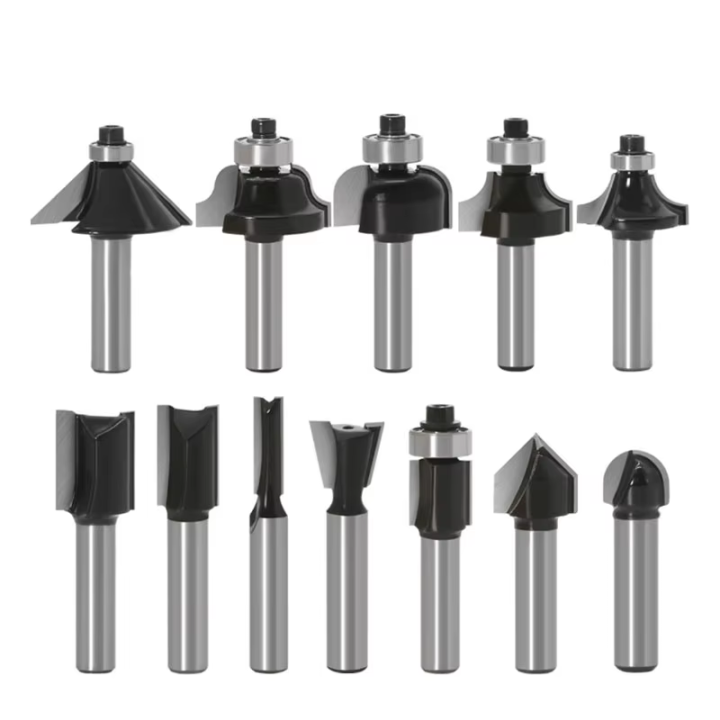 12pcs%206mm%20Shank%20Router%20Bit%20Set%20Trimming%20Straight%20Milling%20Cutter%20for%20Wood%20Bits%20%20Carbide%20Cutting%20Woodworking%20-%20Image%205
