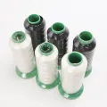 Amo Crystal Clear Nylon Invisible Thread Stitching For Lightweight Fabrics Transparent Thin String  0.12mm 6600M White and Black. 