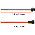 20/40PCS LED Extension Connector Cable Wires Electric Male Female Wire For 3528 5050 RGB RGBW LED Strip Lights , 2/3/4/5Pin. 