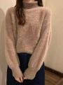 2026 Winter Imitate Mink Wool Hot Fleecing Female Turtleneck Elastic Casual Sweater Women Knitted Tops Pullovers Soft Warm.