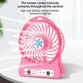 USB Snowflake Mini Fan Student Dormitory Home Office Desktop Silent Small  Fan. 