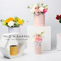 Small Round Packaging Boxes Portable Candy Cardboard Bucket Valentine's Day Mother's Day Storage Rose Flower Bucket.