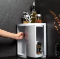 360 Degree Double Decker Washroom Corner Cabinet Use In Kitchen Accessories Use in Makeup Accessories Pure Material Washroom Corner Cabinet Easy to Install 360 Degree Washroom Corner Cabinet 360 Degree Washroom Single And Doubler Decker Cabinets.. 