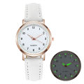 2024 New Exquisite and practical Ladies Diamond-Studded Luminous Retro Female Watch Belt Quartz Modern minimalist Watch. 