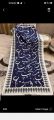 Urdu Huroof/Calligraphy/Huroof e Tahajji Dupatta and Writing – Silk, Elegant Blue/White/Black, One Size for Women – Cultural & Sophisticated Design. 