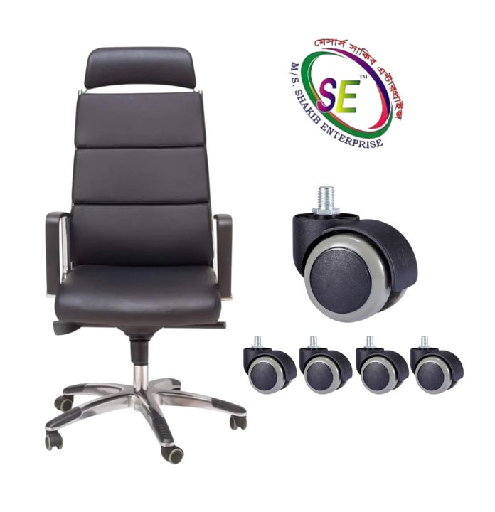 2"(5%20pes%20Swivel%201set)chair%20Wheel(Bolt-10mm)%20universal%20plastic%20pu%20super%20Quality%20All%20types%20of%20office%20computer%20chairs%20and%20boss%20chairs%20wheels%20heavy%20quality%20Will%20360%C2%B0Degree%20rotate.5%20pes%20Weight%20Capacity%20-250kg%20-%20Image%205