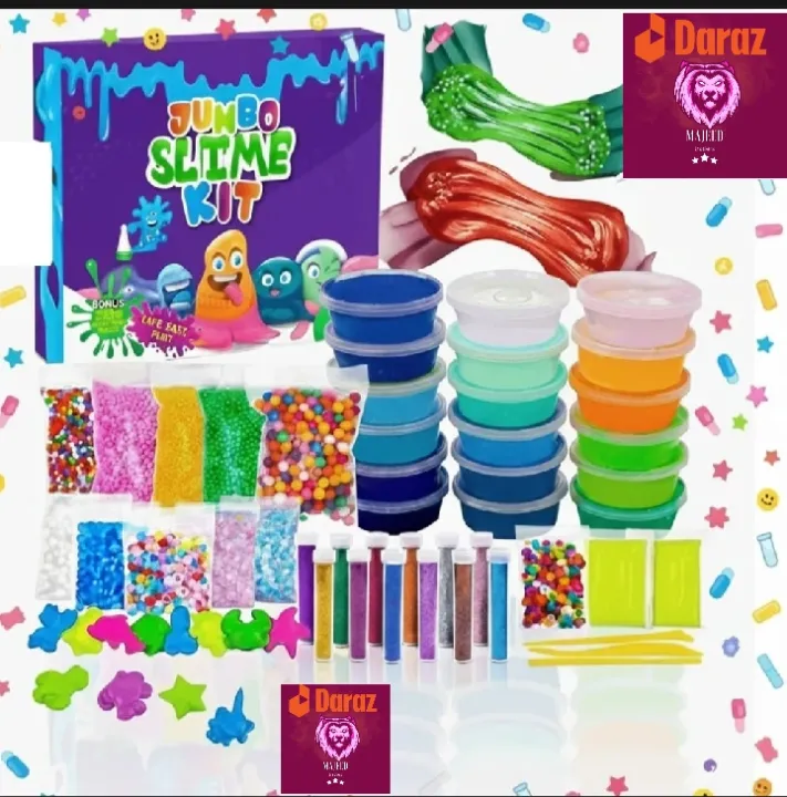Jumbo%20Slime%20Activity%20Kit%20%E2%80%93%2024%20Slime%20Cups%20+%2012%20Glitter%20Bottles%20+%2010%20Orbeez%20Animals%20&%20500%20Orbeez%20Balls%20+%203%20Clay%20Mitti%20Pieces%20+%2010%20Ice-Cream%20Sticks%20+%2050%20Water%20Balloons%20+%203%20Foam%20Clay%20%7C%20China%20Matti%20DIY%20Craft%20&%20Sensory%20Play%20Set%20for%20Kids%20(Box%20Not%20Included)%204)%20-%20Image%202