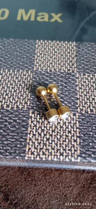 Gold%20Plated%20Earrings%20Karabu%20Joduwak%204%20mm%20size%20For%20Men%20And%20Women%20-%20Image%203