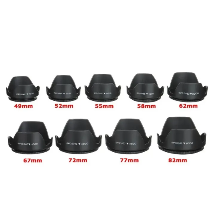 VIKEFON%20Camera%20Lens%20Hood%20-%2049%2052%2058%2055%2062%2067%2072%2077%2082%20MM%20for%20%20%20%20DSLR%20SLR%20Camera%20Lente%20Protector%20Shade%20-%20Image%206