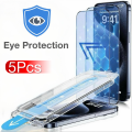 5Pcs For iPhone 17 16e 16 15 14 13 12 11 Pro Max XS XR Privacy Screen Protector  Tempered Glass Block Blue Light Eye Protection dr. eyemo. 