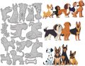 Pets Dogs Cutting Dies for Card Making Collie Dalmatian Golden Retriever Cut Die for DIY Scrapbooking Journal Embossing Paper. 