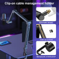Professional Flexible Desktop Microphone Hanging Adjustable Boom Scissor Arm Stand for Live Streaming, Gaming. 