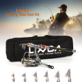 Lixada Telescopic Fishing Rod and Reel Combo Full Kit Carbon Fiber Fishing Rod Pole + Spinning Fishing Reel + Fishing Tackle Set. 
