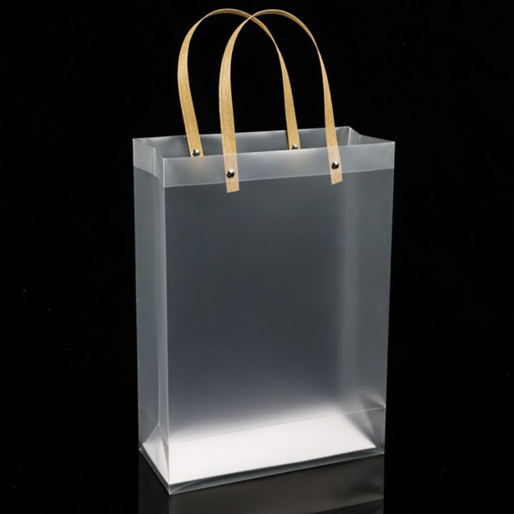 10PCS%20Frosted%20Tote%20Bag%20PVC%20Waterproof%20Transparent%20Eco-friendly%20Companion%20%20Candy%20Bag%20-%20Image%203