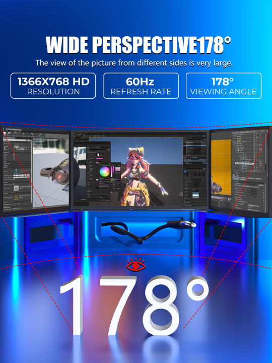 MUCAI%20N156%20Portable%20Display%2015.6%20Inch%2060Hz%20Resolution%20TN%20Panel%20250cd/%E3%8E%A1%20Brightness%203ms%20Response%20Portable%20Monitor%20-%20Image%204