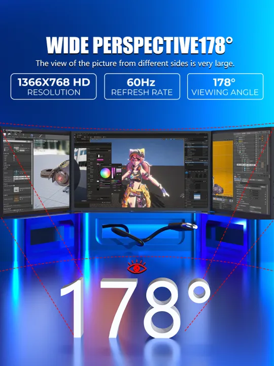 MUCAI%20N156%20Portable%20Display%2015.6%20Inch%2060Hz%20Resolution%20TN%20Panel%20250cd/%E3%8E%A1%20Brightness%203ms%20Response%20Portable%20Monitor%20-%20Image%204