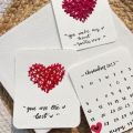 (PACK OF 3) Handmade Small love cards/Notes. Perfect for gifting. 