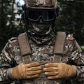 Spring Autumn Tactical Gloves Men's Shell Protection Thickened All Finger Touch Screen Outdoor Riding Cold Protection.