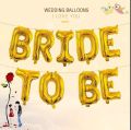 Bride to be Foil Balloons Air wedding decoration engagement party Helium Globos. 