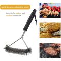 Triangular Wire Grill Brush Stainless Steel Nonstick Heat Resistant Grill Cleaning Tool Efficient and Safe Kitchen Accessory. 