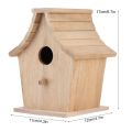 Wood Bird House Breeding Box Sturdy Hanging Bird House Pet Supplies for Parrots Budgerigar Small Birds.