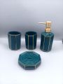 Washroom set ceramic elegant design 4 pcs set. 