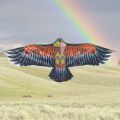 1.1m Eagle Kite  Large Eagle Flying Bird Kites Children Gift Family Trips Garden Outdoor Sports DIY Toy. 