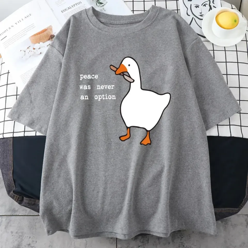 Peace Was Never An Option Prints Men T-Shirt Funny Ducks Short