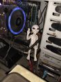 UFO Classic Alien Outer Space Statue Sitting Action Figure Shelf Sitter Realistic Sculpture Figurine Lawn Yard Home Decor Indoor Outdoor Gaming Pc Casing Computer Case Room Decoration. 