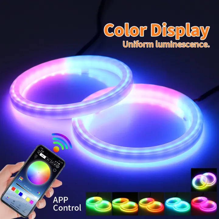 2PCS%20RGB%20Angel%20Eyes%20Halo%20Rings%20Lights%20with%20Turn%20Signal%20Lights%20APP%20Bluetooth%20LED%20Motorcycle%20Retrofit%20DRL%20Car%20Headlight%2012V%2024V%20-%20Image%202