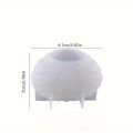 1pc 3D Shell Silicone Scented Candle Mold for DIY Aromatherapy Wax and Clay Crafts. 
