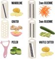 Mandoline Slicer Vegetable Slicer Mandolin Multi Blade Potato Veggie Slicer Vegetable Cutter Julienne Shredder Potato Slicer. 
