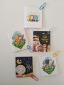 Eid Mubarak (a) Mini Cards - Pack of 5 - Size (5 x 5) cm. 
