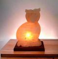 HIMALAYAN SALT OWL-SHAPED LAMP BIG SIZE FOR HOME DECORATION. 