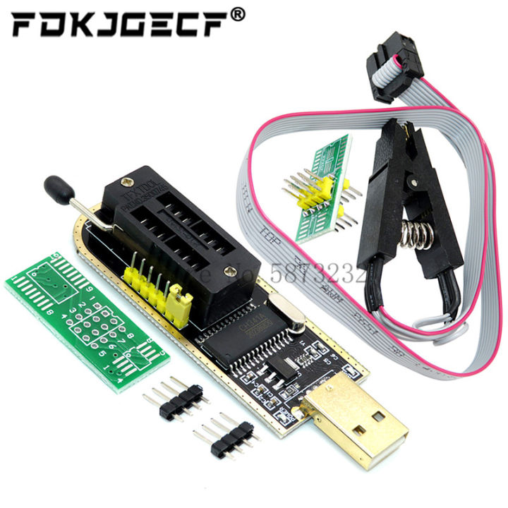 CH341A 24 25 Series EEPROM Flash BIOS USB Programmer Module + SOIC8 ...